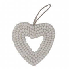 SHELL HEART WHITE PLAIN - DECOR OBJECTS